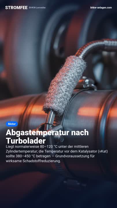 Abgastemperatur nach Turbolader