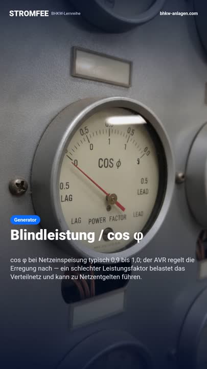 Blindleistung / cos φ