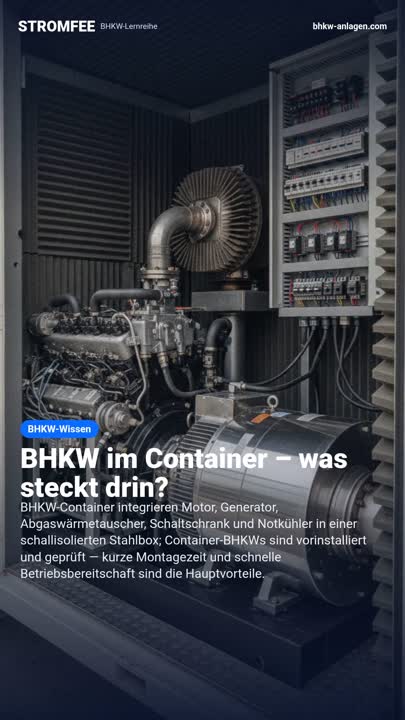 BHKW im Container – was steckt drin?