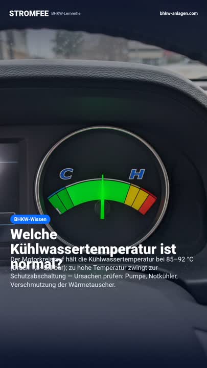 Welche Kühlwassertemperatur ist normal?