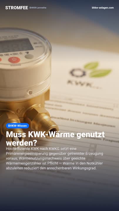 Muss KWK-Wärme genutzt werden?