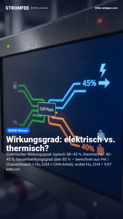 Wirkungsgrad: elektrisch vs. thermisch?