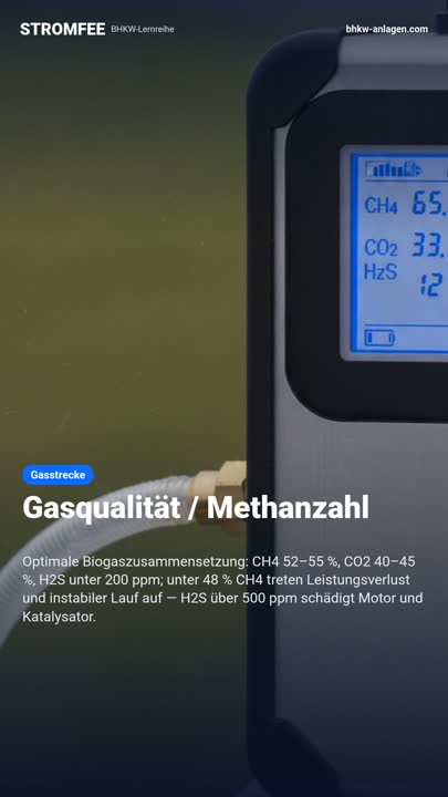 Gasqualität / Methanzahl
